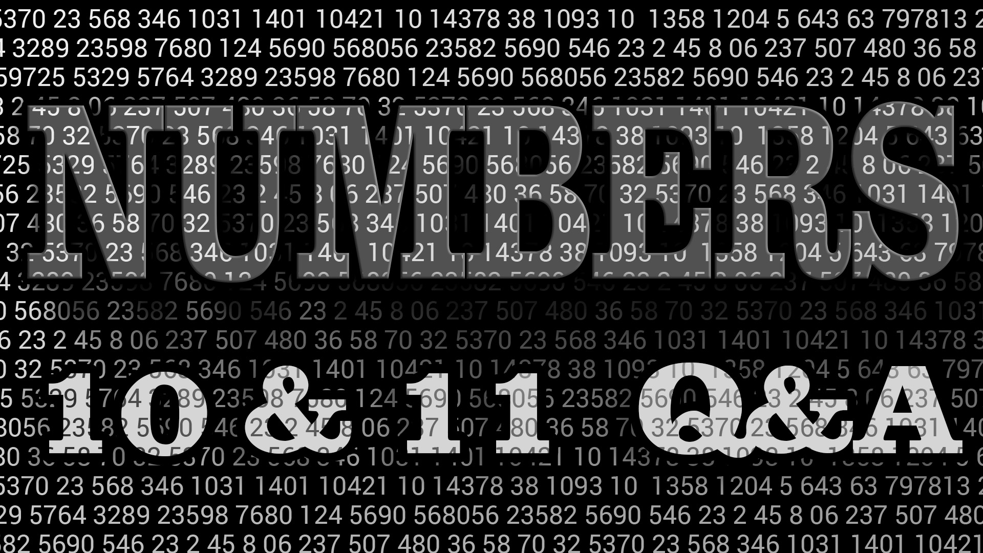 Numbers 10-11